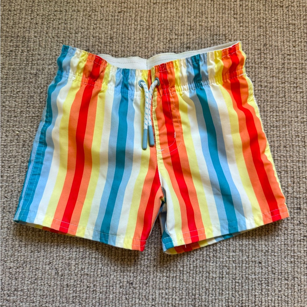 Cat & Jack Colorful Striped Swim Shorts 2T